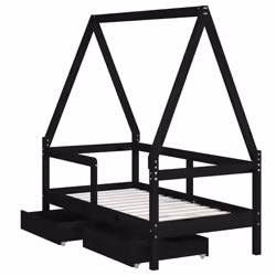 VidaXL 834467 kids bed Black Wood - Additional view 4