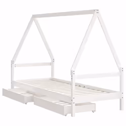 VidaXL 834469 kids bed White Wood - Additional view 4