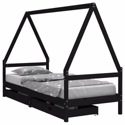 VidaXL 834479, Black, Wood, 90 x 190 mm, 1 pc(s)