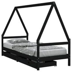 VidaXL 834479 kids bed Black Wood