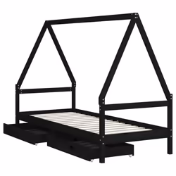 VidaXL 834479 kids bed Black Wood - Additional view 4