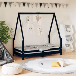 VidaXL 834488 kids bed Black Wood
