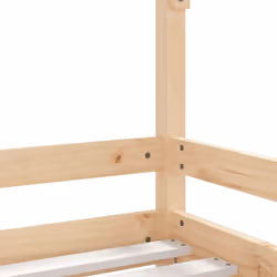vidaXL Kids Bed Frame Bedstead Mattress Foundation 90x200 cm Solid Wood Pine - brown, 90 x 190 cm - Additional view 6
