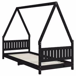 VidaXL 834497 kids bed Black Wood