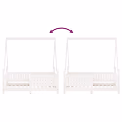 VidaXL 834502 kids bed White Wood - Additional view 8