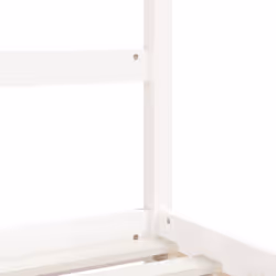 vidaXL Kids Bed Frame Bedstead Mattress Foundation 90x200 cm Solid Wood Pine - white, 90 x 190 cm - Additional view 6