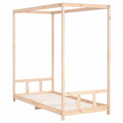 vidaXL Kids Bed Frame Bedstead Mattress Foundation 90x200 cm Solid Wood Pine - brown, 90 x 200 cm - Additional view 5