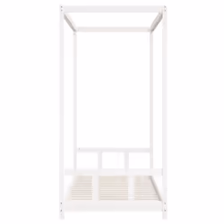 vidaXL Kids Bed Frame Bedstead Mattress Foundation 90x200 cm Solid Wood Pine - white, 90 x 200 cm - Additional view 4