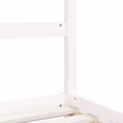vidaXL Kids Bed Frame Bedstead Mattress Foundation 90x200 cm Solid Wood Pine - white, 90 x 200 cm - Additional view 6
