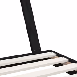 vidaXL Kids Bed Frame Bedstead Wooden Bed Base Black 80x200 cm Solid Wood Pine - black, 80 x 160 cm - Additional view 6