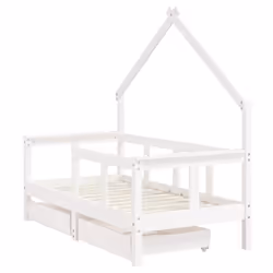 VidaXL 834541 kids bed White Wood