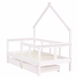 VidaXL 834550 kids bed White Wood
