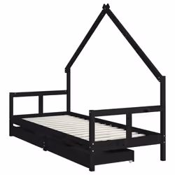 VidaXL 834551 kids bed Black Wood