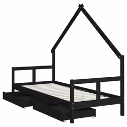 VidaXL 834551 kids bed Black Wood - Additional view 4