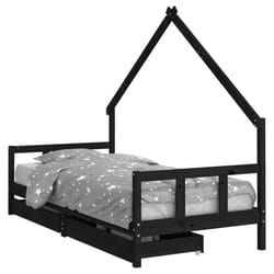 VidaXL 834554 kids bed Black Wood