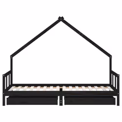 VidaXL 834554 kids bed Black Wood - Additional view 5