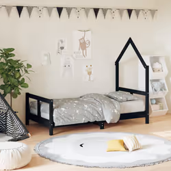 VidaXL 834560 kids bed Black Wood