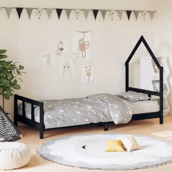 VidaXL 834563 kids bed Black Wood