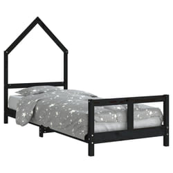 VidaXL 834566 kids bed Black Wood