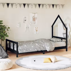 VidaXL 834569 kids bed Black Wood