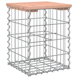 vidaXL Garden Bench Park Outdoor Bench Seat Gabion Design Solid Wood Pine - brown, 33 x 31 x 42 / 30 x 30 x 40 cm