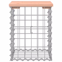 vidaXL Garden Bench Park Outdoor Bench Seat Gabion Design Solid Wood Pine - brown, 33 x 31 x 42 / 30 x 30 x 40 cm