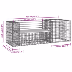 VidaXL 3196244 outdoor bench - Additional view 8