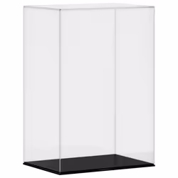 vidaXL Display Box Clear Display Case Acrylic Box Showcase Transparent Acrylic - 17 x 12 x 25 cm