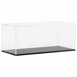 vidaXL Display Box Clear Display Case Acrylic Box Showcase Transparent Acrylic - 34 x 16 x 14 cm