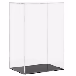 vidaXL Display Box Clear Display Case Acrylic Box Showcase Transparent Acrylic - 17 x 12 x 25 cm