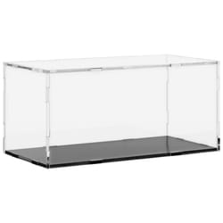 vidaXL Display Box Clear Display Case Acrylic Box Showcase Transparent Acrylic - 30 x 15 x 14 cm