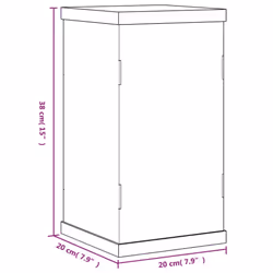 vidaXL Display Box Clear Display Case Acrylic Box Showcase Transparent Acrylic - 20 x 20 x 38 cm - Additional view 5