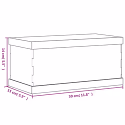 vidaXL Display Box Clear Display Case Acrylic Box Showcase Transparent Acrylic - 30 x 15 x 14 cm - Additional view 4