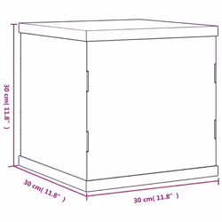 vidaXL Display Box Clear Display Case Acrylic Box Showcase Transparent Acrylic - 30 x 30 x 30 cm - Additional view 3