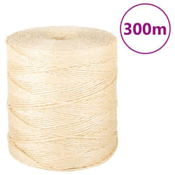 vidaXL Rope Jute String Hemp Rope Twine String for Cat Scratching 100% Sisal - 300 m