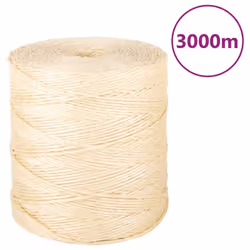 vidaXL Rope Jute String Hemp Rope Twine String for Cat Scratching 100% Sisal - 3000 m