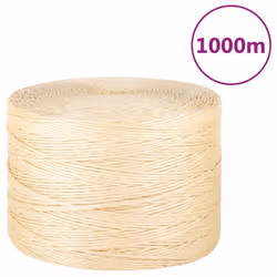 vidaXL Rope Jute String Hemp Rope Twine String for Cat Scratching 100% Sisal - 1000 m
