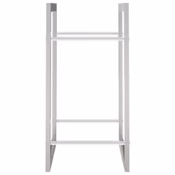 vidaXL Firewood Rack Storage Log Holder Log Store Wood Pile Storage Steel - 50 x 28 x 56 cm - Additional view 4
