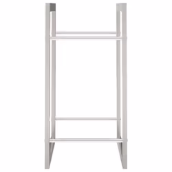 vidaXL Firewood Rack Storage Log Holder Log Store Wood Pile Storage Steel - 80 x 28 x 86 cm - Additional view 4