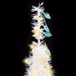 vidaXL Artificial Christmas Tree Artificial Xmas Tree Pop-up 50 LEDs White - 180cm - Additional view 2