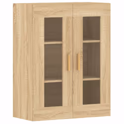 vidaXL Wall Mounted Cabinets Side Cabinet 2 pcs Sonoma Oak Engineered Wood - Additional view 5
