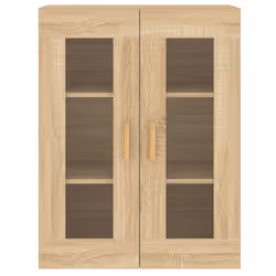 vidaXL Wall Mounted Cabinets Side Cabinet 2 pcs Sonoma Oak Engineered Wood - Additional view 6
