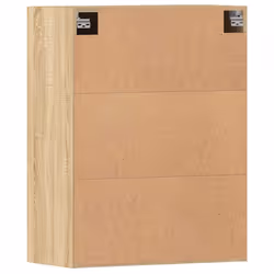 vidaXL Wall Mounted Cabinets Side Cabinet 2 pcs Sonoma Oak Engineered Wood - Additional view 8
