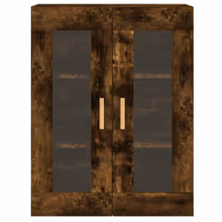 vidaXL Wall Mounted Cabinets Side Cabinet 2 pcs Smoked Oak Engineered Wood - Additional view 6