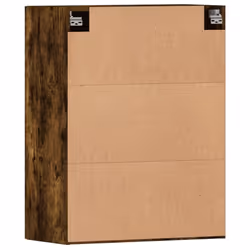 vidaXL Wall Mounted Cabinets Side Cabinet 2 pcs Smoked Oak Engineered Wood - Additional view 8