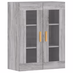 vidaXL Wall Mounted Cabinets Side Cabinet 2 pcs Grey Sonoma Engineered Wood - Additional view 5