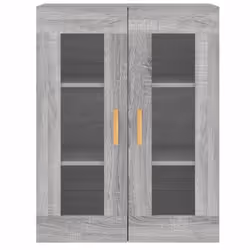 vidaXL Wall Mounted Cabinets Side Cabinet 2 pcs Grey Sonoma Engineered Wood - Additional view 6