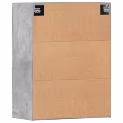 vidaXL Wall Mounted Cabinets Side Cabinet 2 pcs Concrete Grey Engineered Wood - Additional view 8