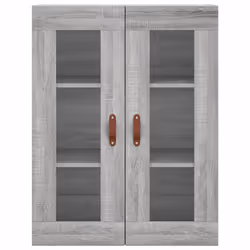 vidaXL Wall Mounted Cabinets Side Cabinet 2 pcs Grey Sonoma Engineered Wood - Additional view 5