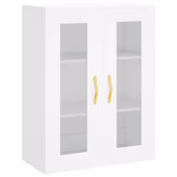 vidaXL Wall Mounted Cabinets Bathroom Cabinet 2 pcs White Engineered Wood - Additional view 4